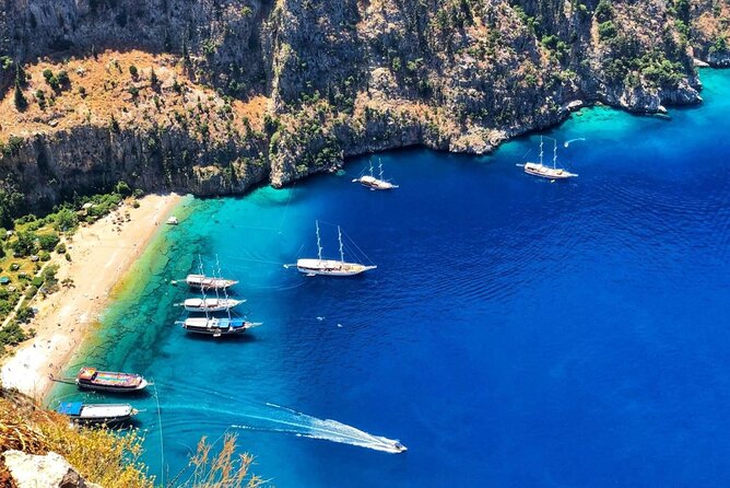 Ölüdeniz: Butterfly Valley Boat Trip with Buffet Lunch - Blue Cave: The Classic Stop With Real Time to Enjoy It