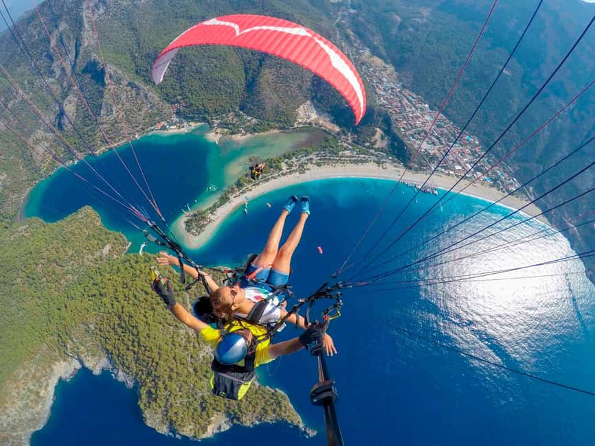 Ölüdeniz: Fethiye Tandem Paragliding w/ Hotel Pickup - The flight over Ölüdeniz Blue Lagoon: views first, thrills on request
