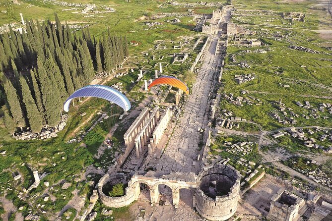 Pamukkale Full-Day Tour from Antalya with Lunch - Hierapolis ruins: columns, Roman-era scale, and walking the ancient city