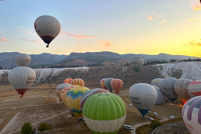Pamukkale : Hot Air Balloon Sunrise Flight w/Transfer - Champagne Toast, Flight Certificates, and Optional Photos