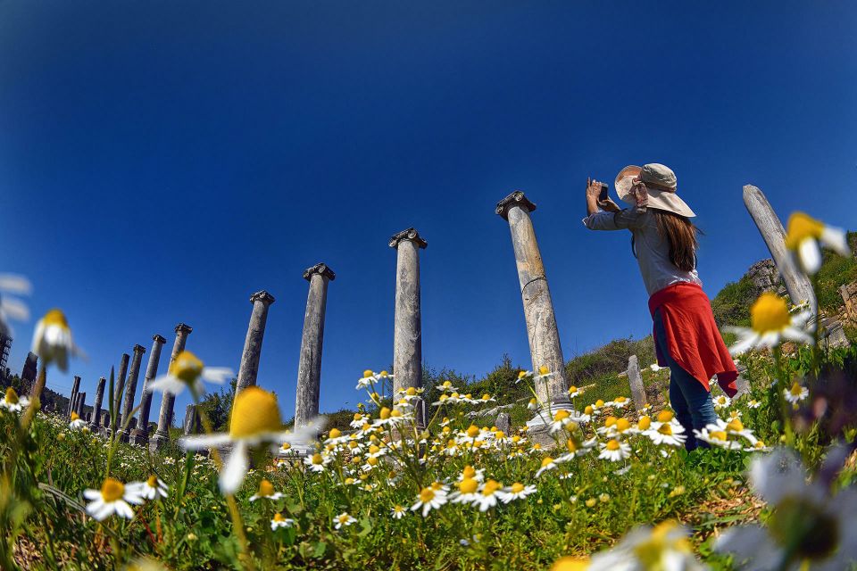 Perge, Aspendos & city of Side Full-Day Tour from Antalya - Side harbor ruins and the Temple of Apollo walk