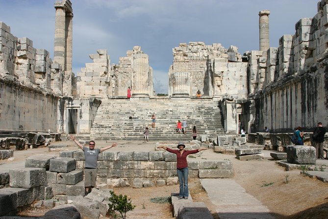 Priene Miletus Didyma Tour From Izmir - Priene Antik Kenti: Temple of Athena and a hillside ruin morning