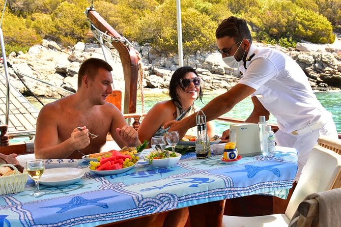 Private 6-Hour Boat Tour with Lunch in Bodrum Bays - Karaada (Black Island) Swimming Stop and the Cleopatra Cave Add-On