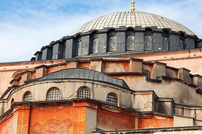 Private Half Day Shore Excursion: Hagia Sophia, Hippodrome, Blue Mosque and Grand Bazaar From Istanbul - Stop 1: Hagia Sophia Grand Mosque—Dress Code and Line Reality