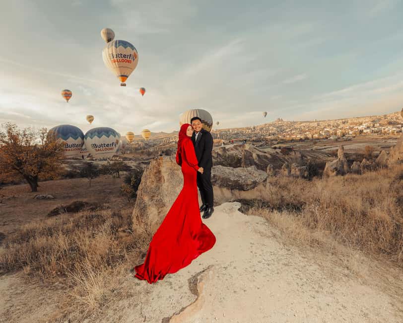 Private Photo Shoot in Cappadocia With Transportation 2 hour - Rose Valley to Love Valley to Red Valley: why this route works for flying dresses