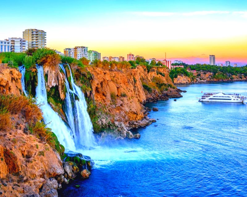 Relax Boat Tour in Antalya with Lunch, Swim & Waterfalls - Swimming at Lower Düden: Your First Real Water Break