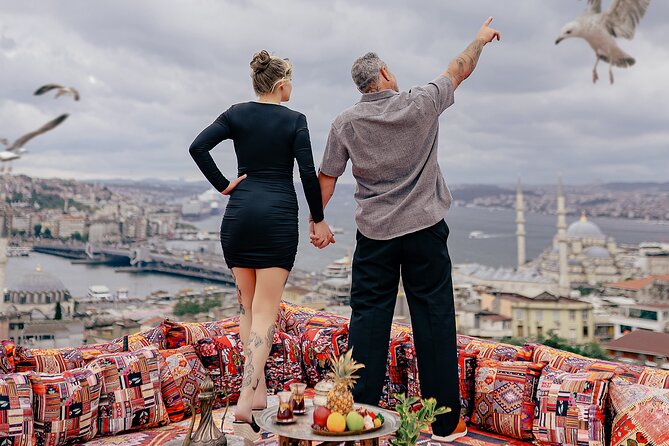 Rooftop Photoshoot in Istanbul - Included Photo Package: Originals, Retouching, and Short Video Clips