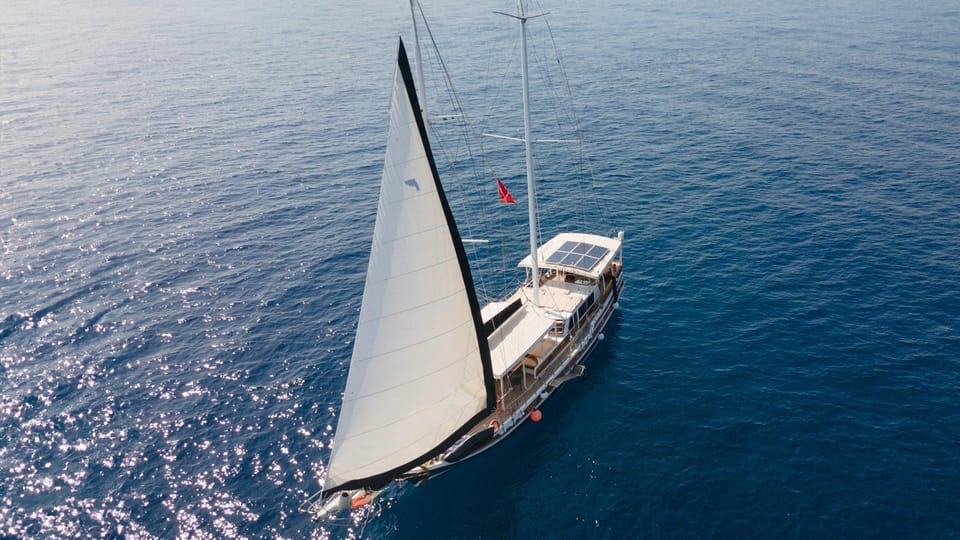 Sail Turkey: Gulet Cruise Olympos to Fethiye - Day 1: Demre Harbour, Turtle Beach Swims, Kekova, Simena Castle, Pirate Cave, Gokkaya Bay