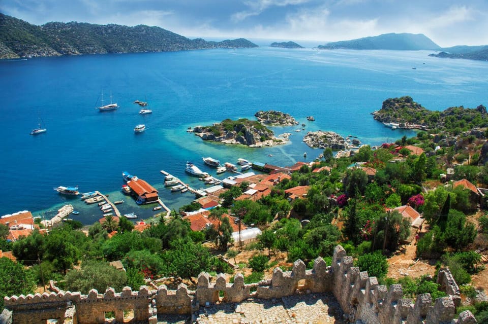 Sail Turkey: Olympos to Fethiye Gulet Cruise - Kekova’s Sunken City and Simena Castle: the ruins you can see from water