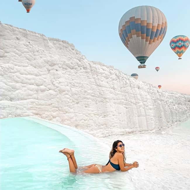 Side/Alanya: Pamukkale Hot Air Balloon Flight w/Lunch - Sunrise from above: Views over the Cotton Castle and Hierapolis