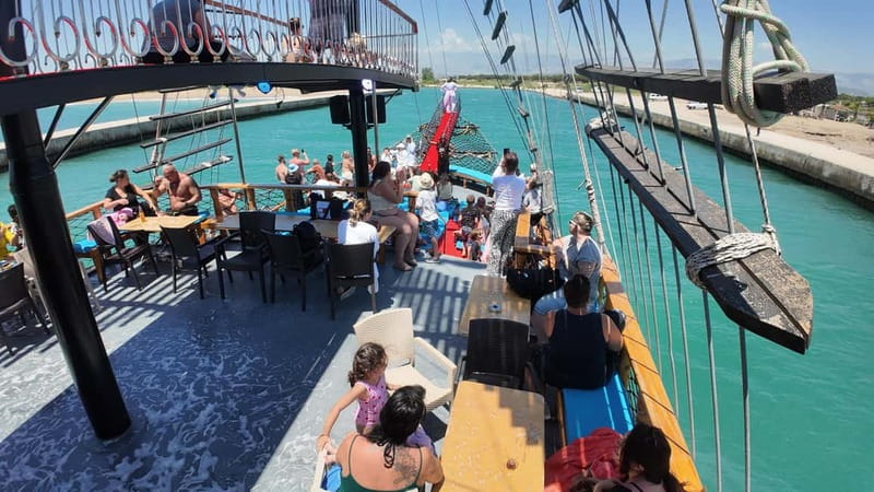 Side: Dolphin Boat Tour With Lunch Foam party Swimming - How the day starts: hotel pickup, river sailing, and that first “okay, we’re going”