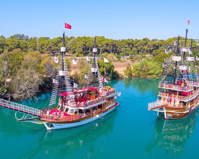 Side: Full-Day Boat Tour with Swimming, Lunch & Foam Party - Manavgat River swim stop: fresh and salt water at once