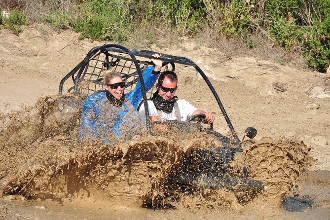 Side: Guided Buggy UTV Safari Tour - Mud management: shower, changing clothes, and the DVD moment
