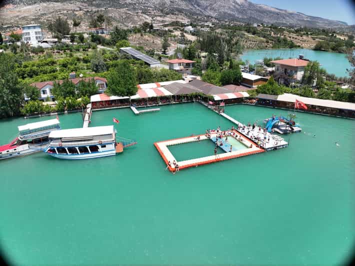 Side: Guided Tour and Electric Catamaran Cruise, Waterfall - Oymapınar Dam photo stop: quick guided views with payoff