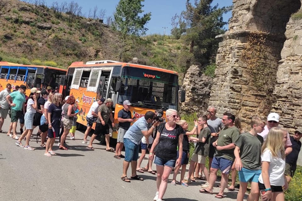 Side: Mix Tour Cabrio Bus, Boat Tour, with Lunch - Pickup, Transfer, and the Cabriobus Safari Feel Near Manavgat