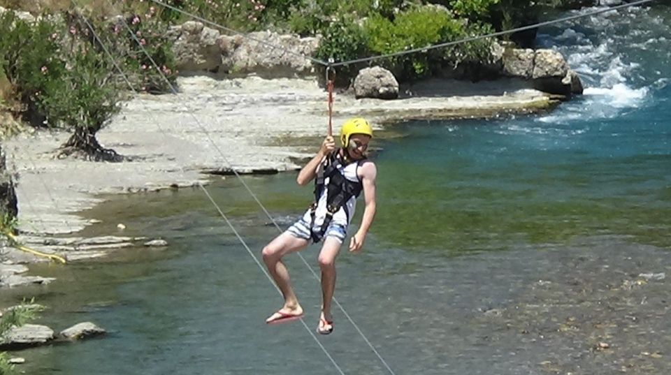 Side: Rafting and Zipline Canyon Tour with Lunch & Transfers - The Open-Top Vehicle Tour: Canyon Hill Views and a Roman Bridge Stop