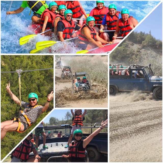 Side&Alanya:Rafting,Jeep,Quad/Buggy Safari/Zipline wLunch - Price and value: why $32 feels like a bundle