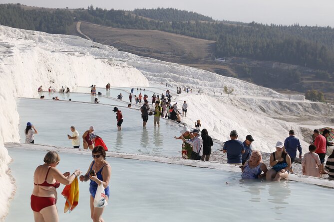 Small Group Pamukkale Tour From Kusadasi or Selcuk Hotels - Pamukkale Thermal Pools: why the travertines are the star