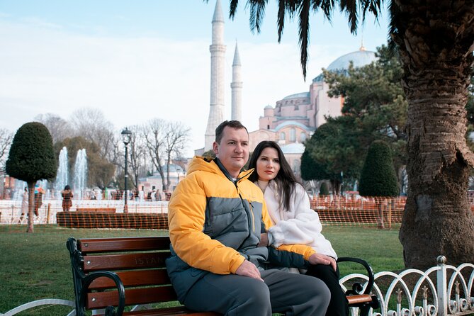 Special Photoshoot in Istanbul - Yeni Camii, Hagia Sophia Grand Mosque, and the Blue Mosque: big sights with respectful focus