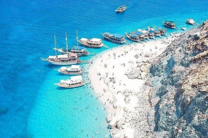 Suluada Boat Tour from Antalya – The Maldives of Turkey - Adrasan lunch on the boat: simple Turkish food, served at a calm bay