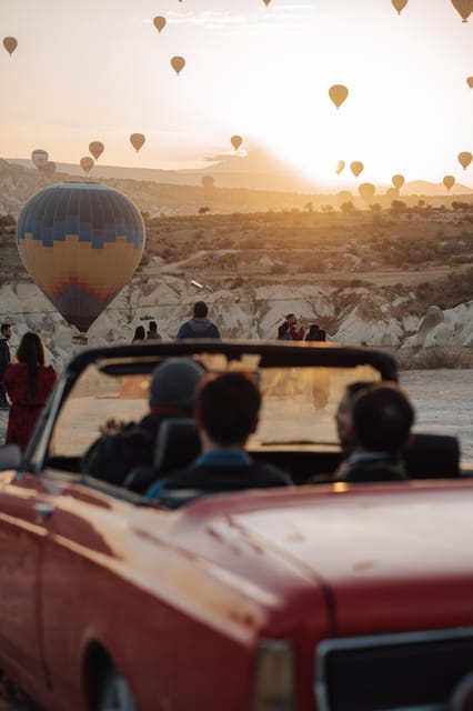 Sunrise Balloon Viewing with Classic Car –Magical Cappadocia - Love Valley: The Longer Hour for Silhouettes and Balloon Towers