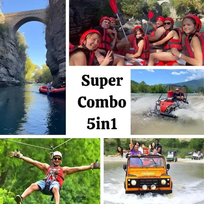 Super Combo 5in1 Jeep, Rafting, Buggy, Zipline and Canyon - 5-in-1 Fun in Köprülü Canyon: what you’re really signing up for