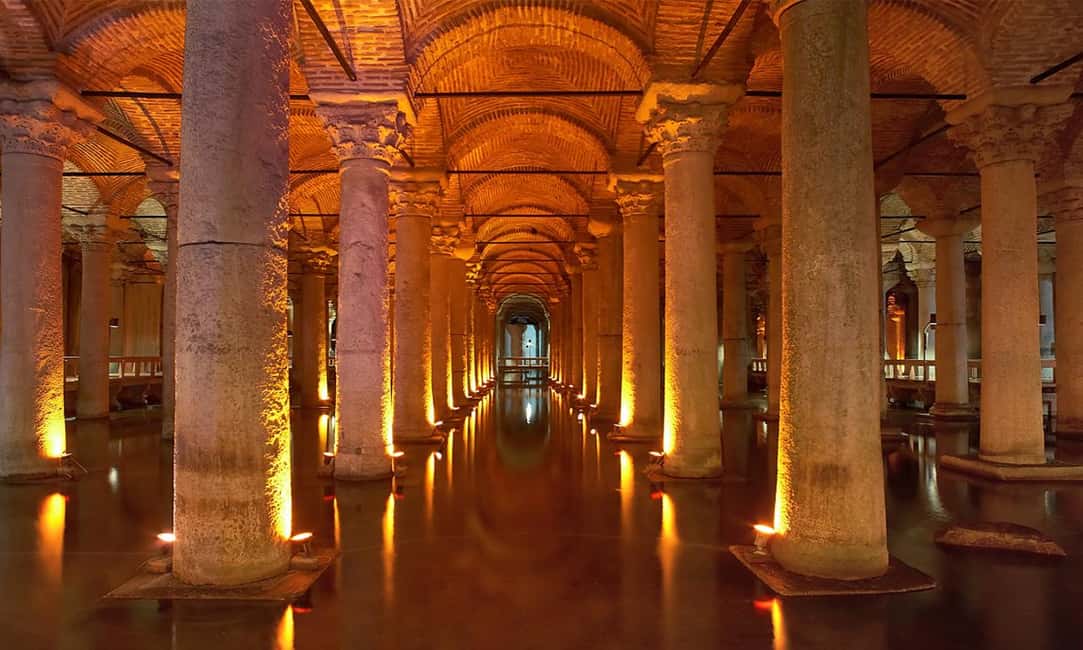 Topkapi Palace + Basilica Cistern Tickets & Audio Guide - Basilica Cistern entry, simplified with a QR code