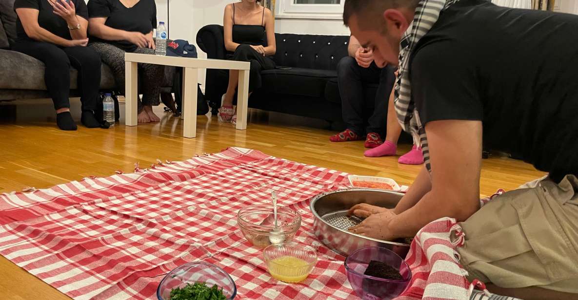 Traditional Home Dinner Night with Çiğköfte - Learn and Eat - Kneading Çiğköfte the Home Way: What You Actually Do