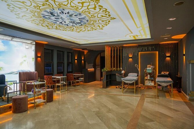 Traditional Turkish Bath Hamam from Bodrum Port or Hotels - The hamam layout: mixed unisex bottom floor vs women-only domes above