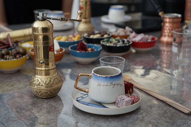 Turkish Coffee on Sand Workshop: Fortune Telling & Gift Set - What You Take Home: Beans, Pot, and Cup Set