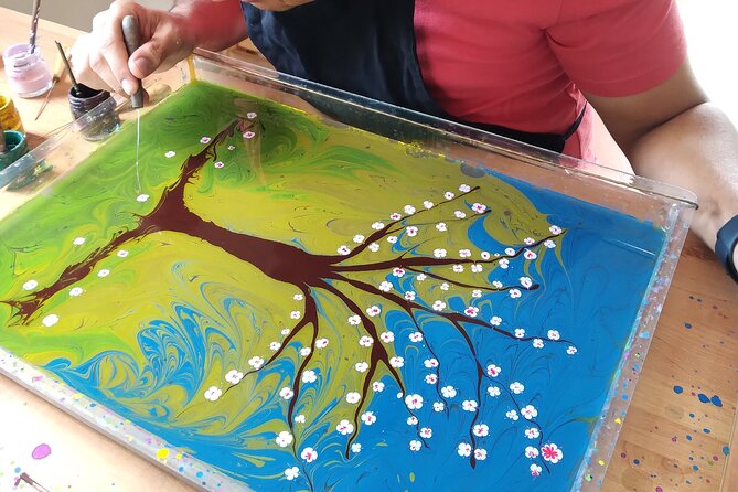 Turkish Marbling Paper Art Workshop - What you’ll take home: multiple sheets, drying time, and framing potential