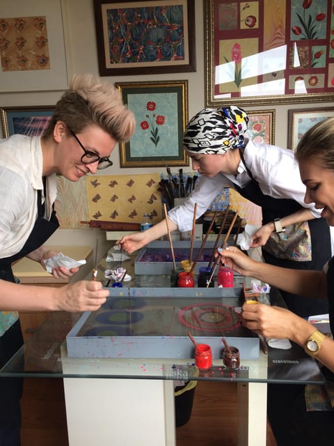Turkish Marbling Paper Ebru Art Workshop - Sultanahmet Meeting Point: Topkapi Nearby, Bosphorus Views On the Same Trip