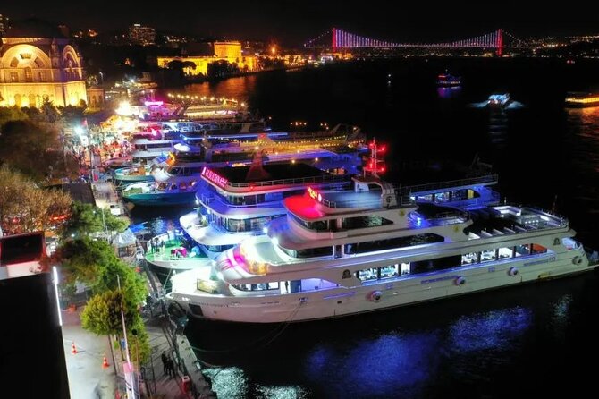 Turkish Night and Dinner Cruise on Bosphorus - The Bosphorus in motion: palaces, mosques, bridges, and Maiden’s Tower