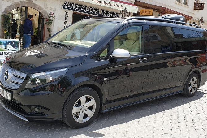 VIPPrivate Airport Transfer From or To Kayseri & Nevsehir Airport - Inside the air-conditioned minivan: luggage, drinks, and comfort